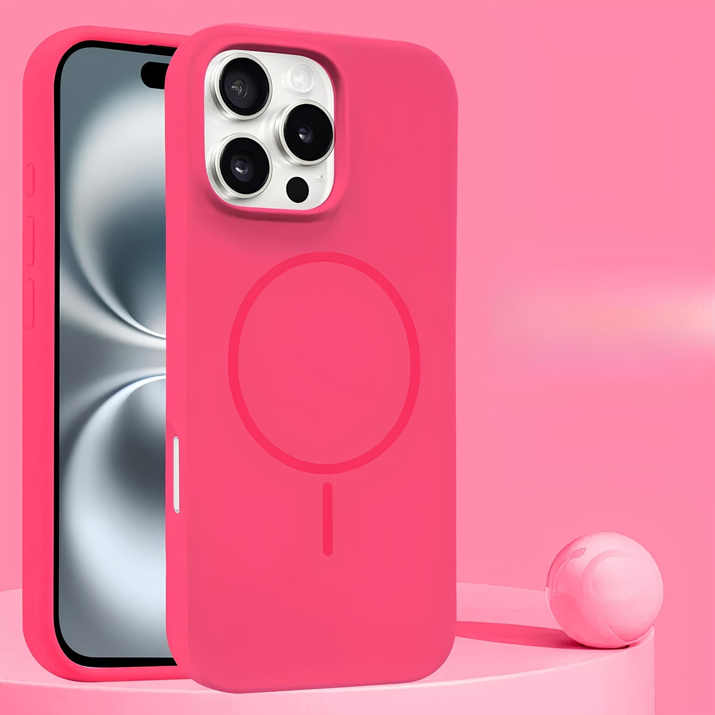 Liquid Silicone Magnetic Case For iPhone Shockproof