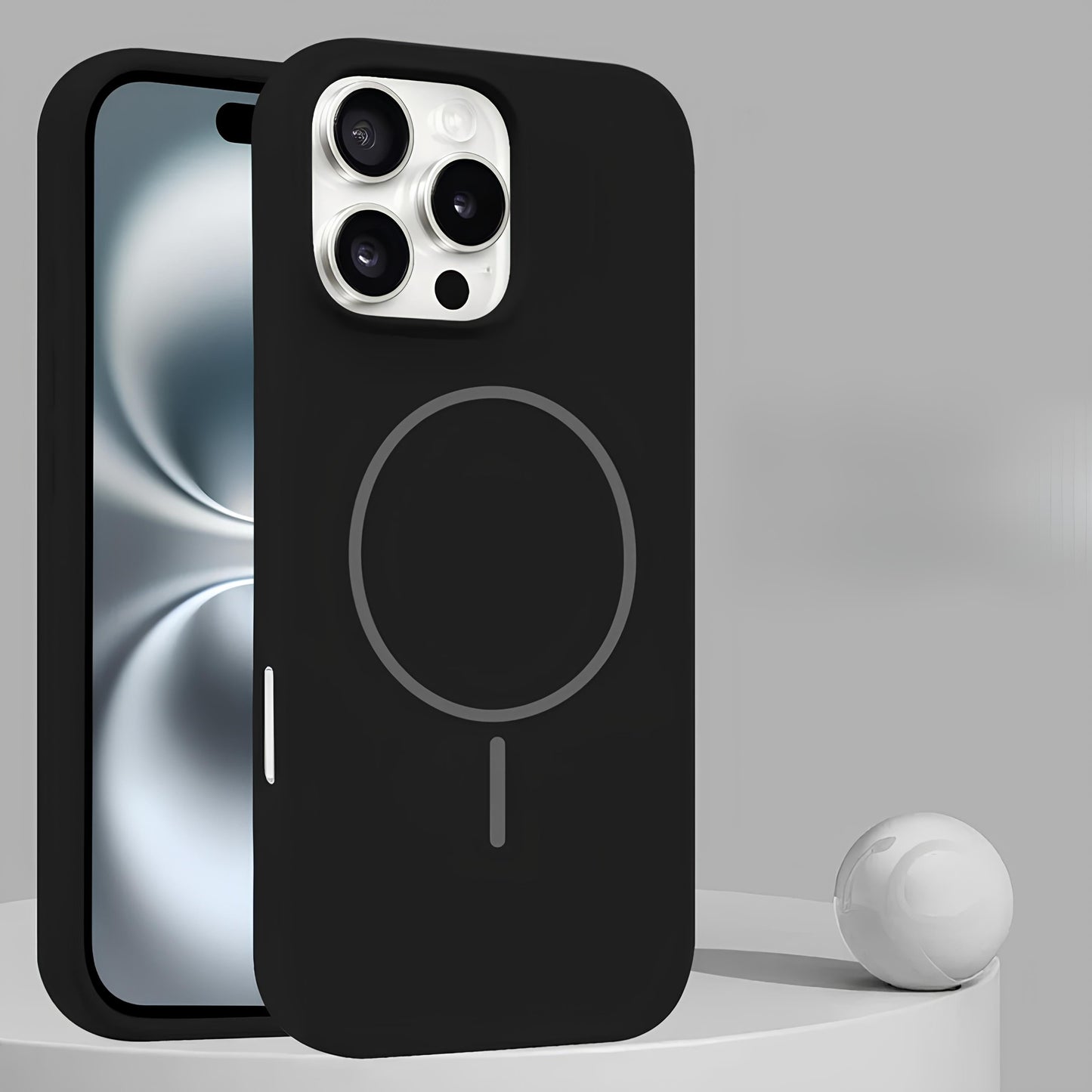 Liquid Silicone Magnetic Case For iPhone Shockproof