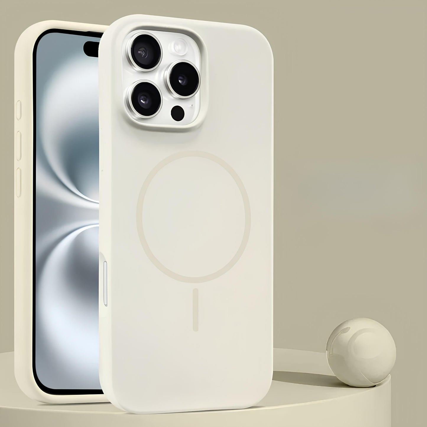 Liquid Silicone Magnetic Case For iPhone Shockproof