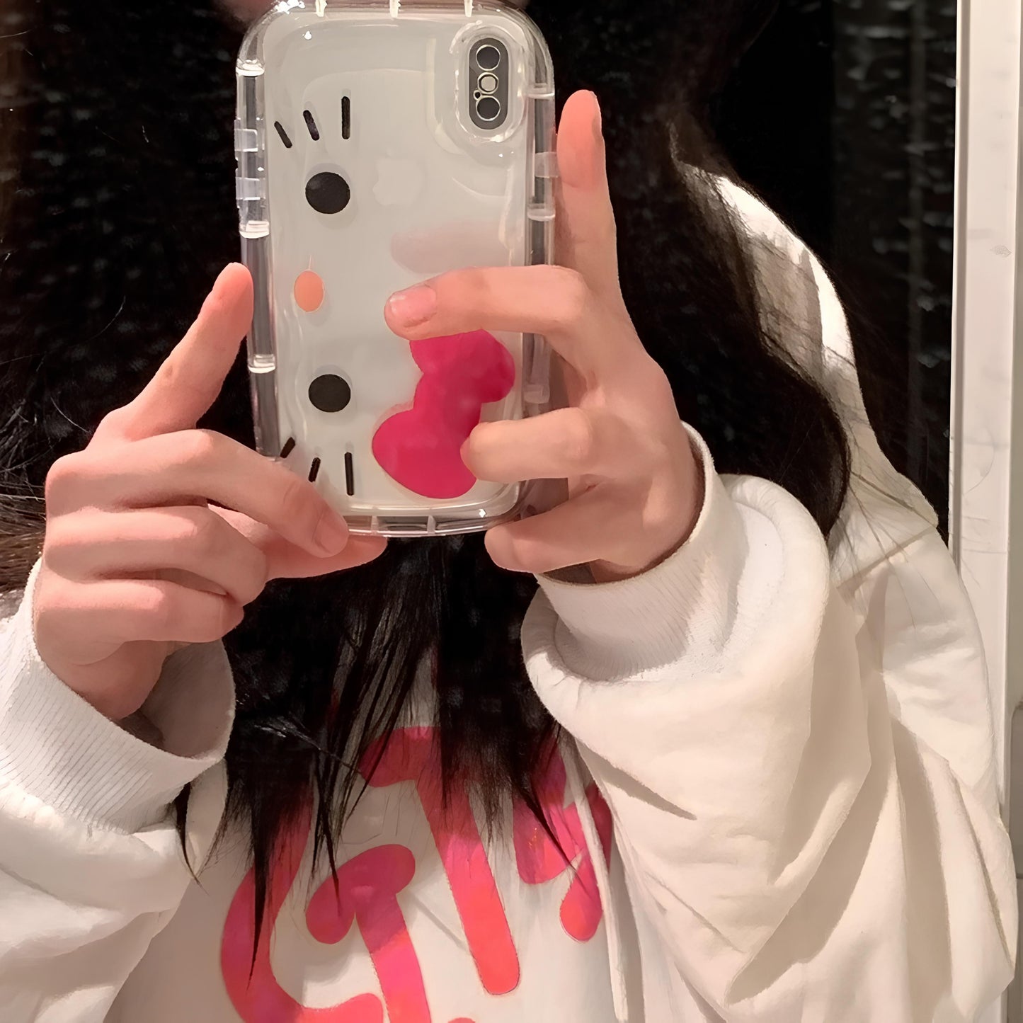 Hello Kitty iPhone Case Y2K Transparent Soft Cover