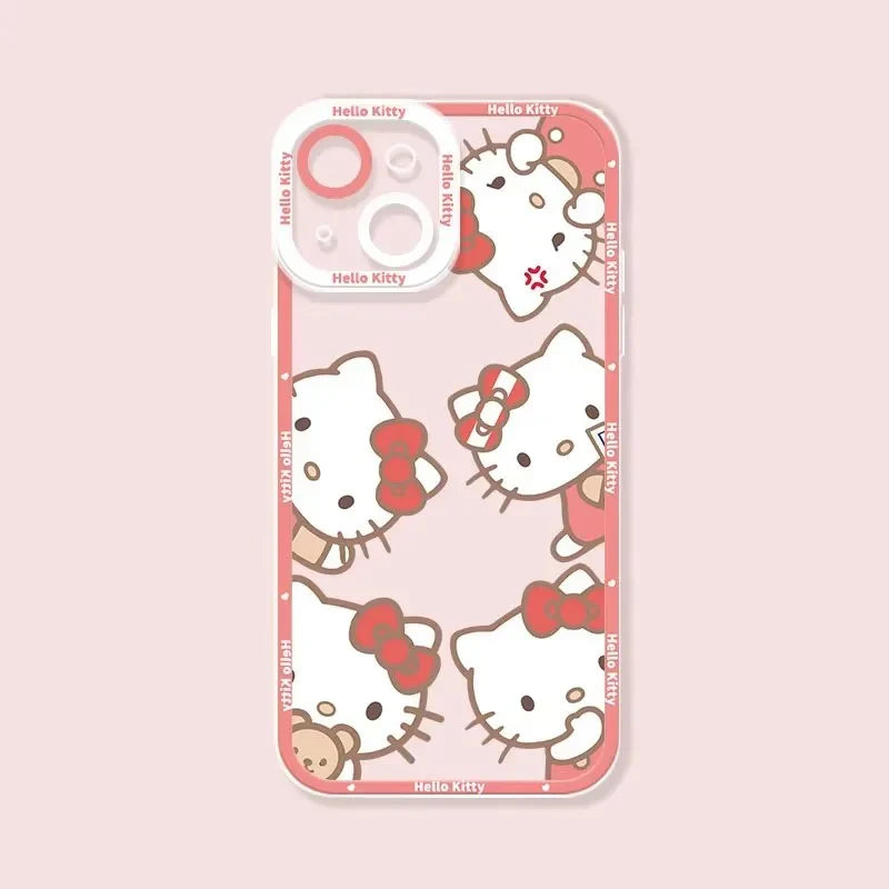 Hello Kitty and Marie Cat iPhone Case Cute Pink Kawaii Cover