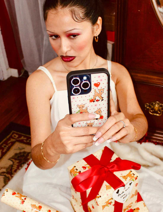 Oh Deer Wildflower iPhone Case