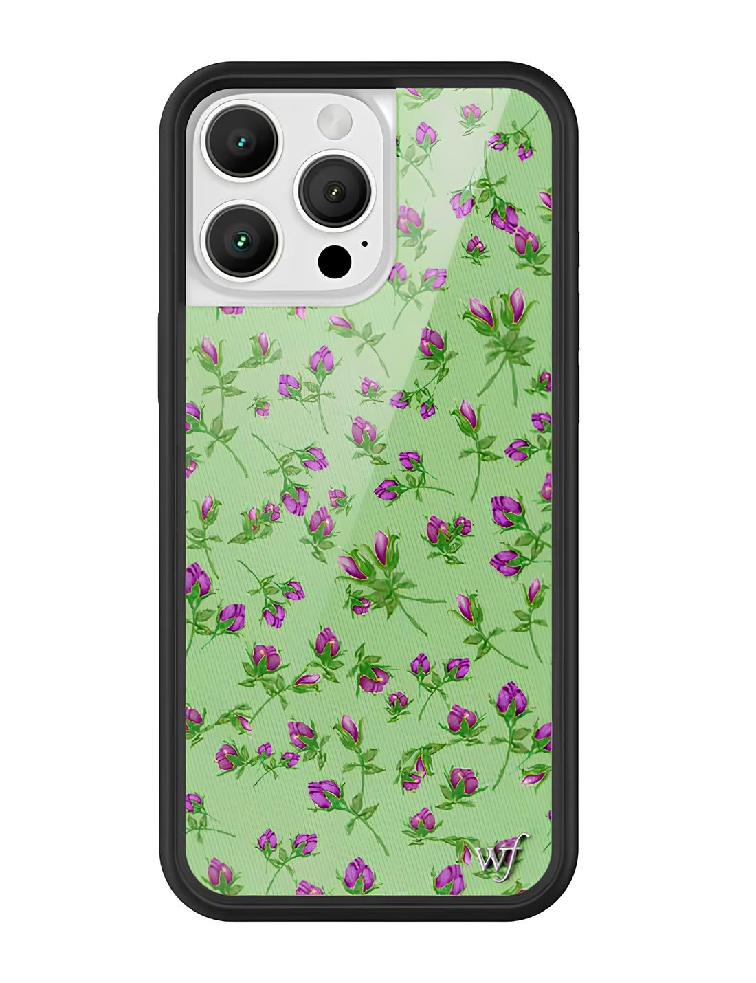 Purple Posie Rosie Wildflower iPhone Case
