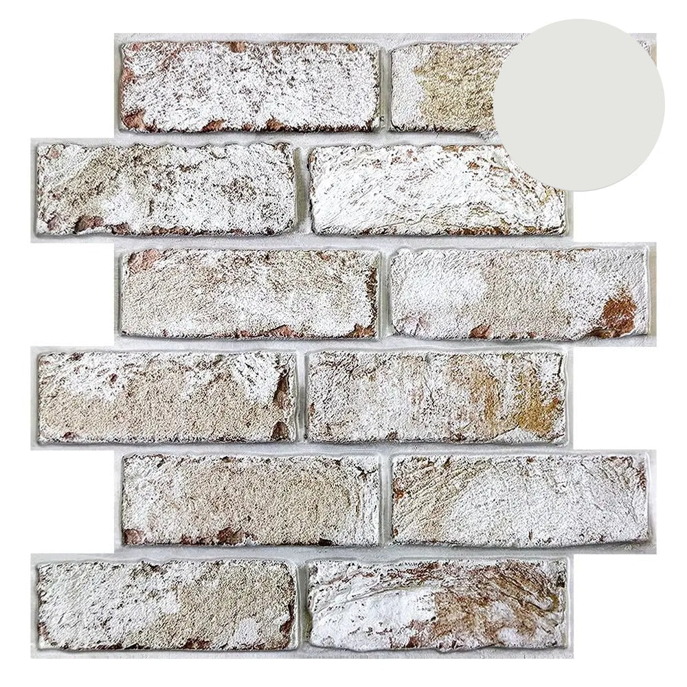 10 Pcs 3D Brick Wall Panels Peel and Stick for Home Decor