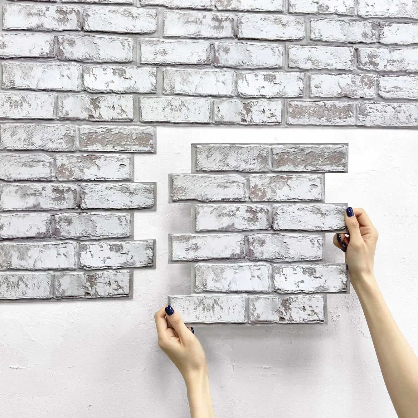 10 Pcs 3D Brick Wall Panels Peel and Stick for Home Decor