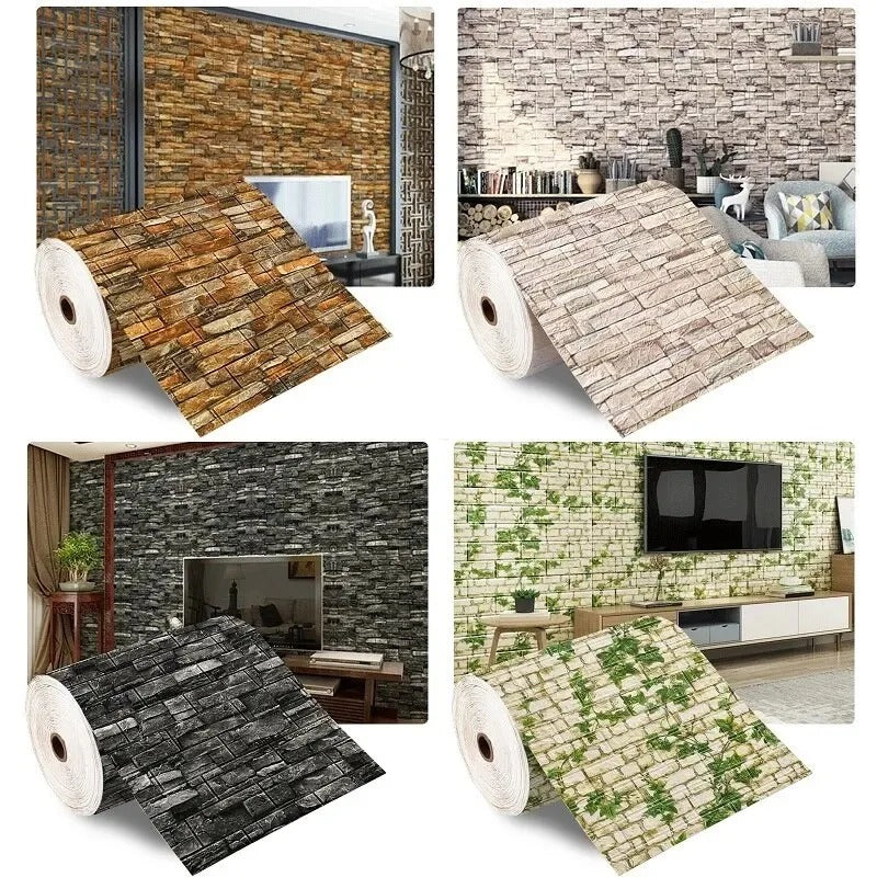 3D Brick Wall Panel Sticker Self Adhesive Foam for Home Decor
