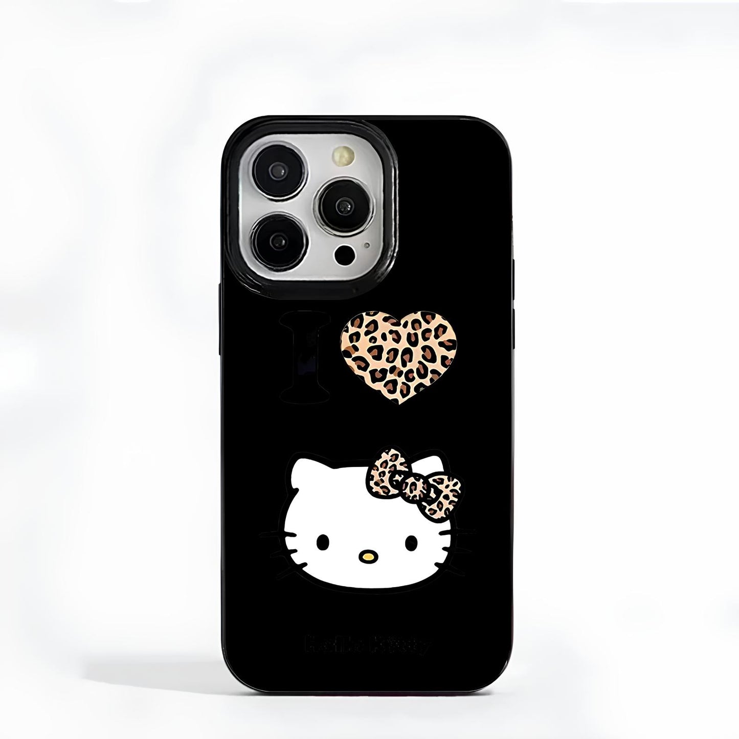 Hello Kitty Leopard Heart iPhone Cases Soft Silicone