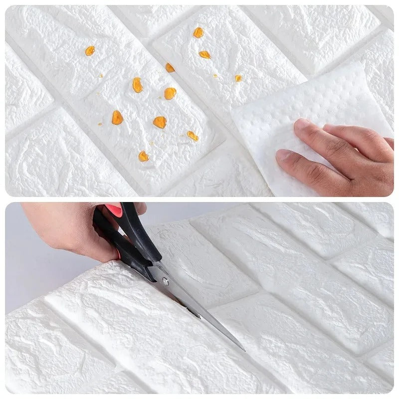 3D Brick Wall Panel Sticker Self Adhesive Foam for Home Decor