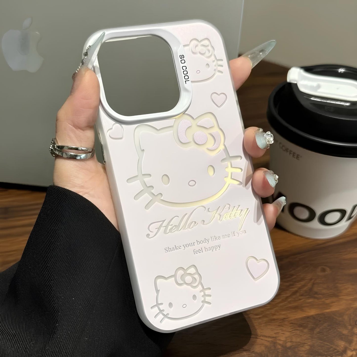 Luxury Pink Hello Kitty iPhone Case with Bracket