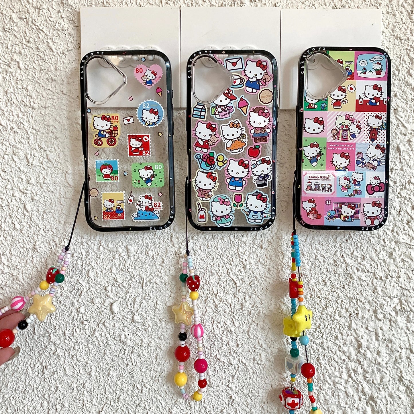 Beaded Hello Kitty Soft Silicone iPhone Cases Cute Designs