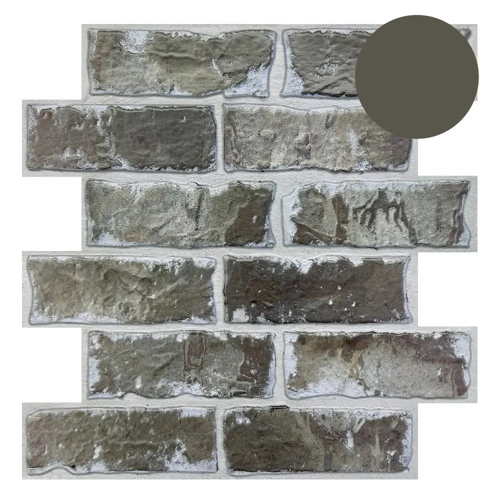 10 Pcs 3D Brick Wall Panels Peel and Stick for Home Decor