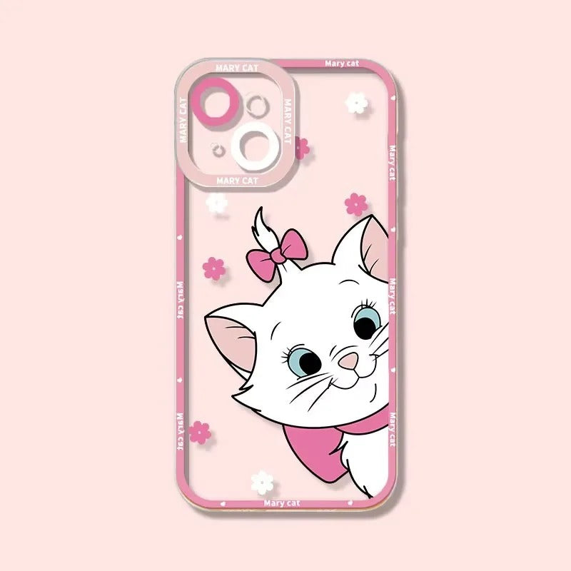 Hello Kitty and Mary Cat Clear iPhone Cases Soft Silicone