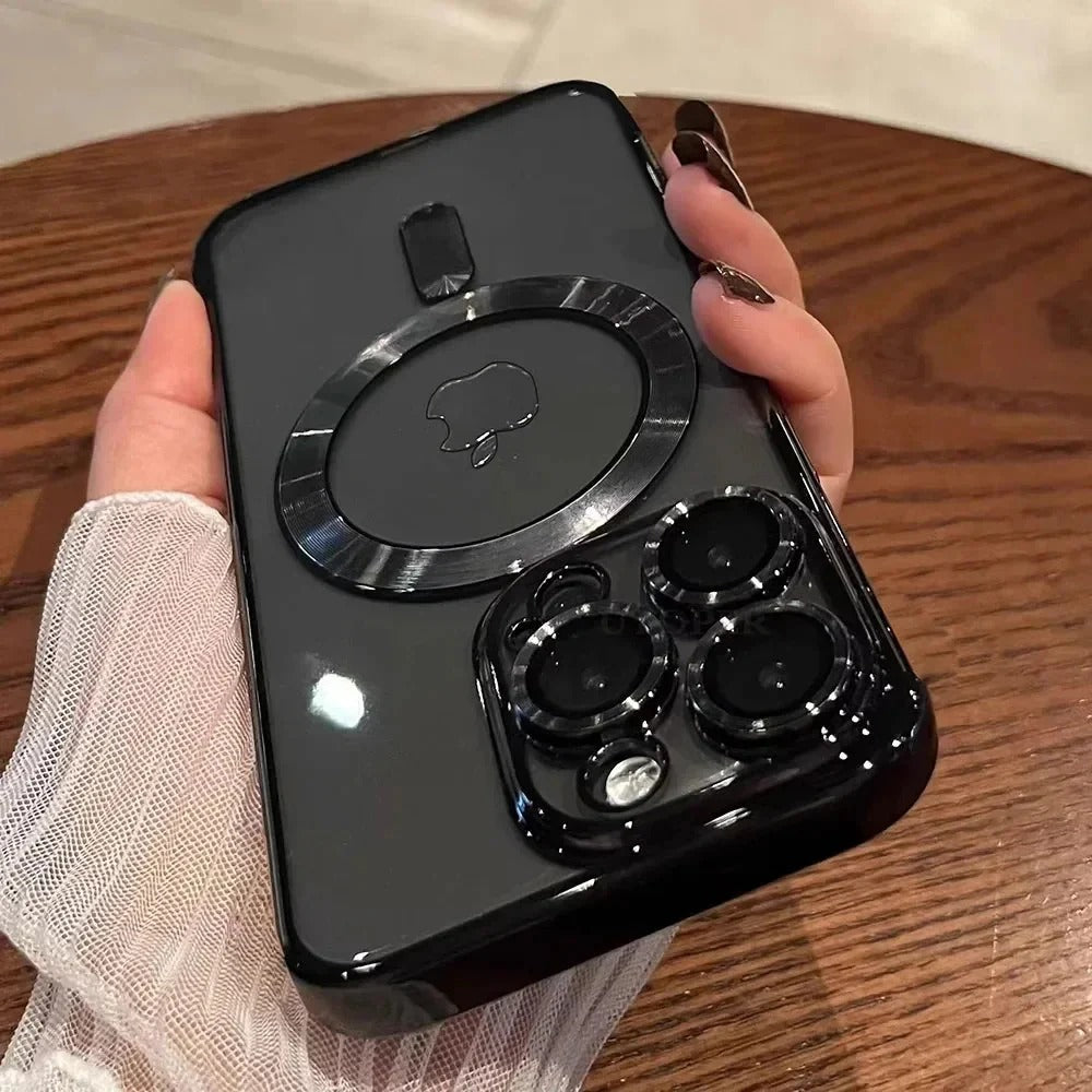 Plating Soft TPU Phone Case with Full Lens Protection
