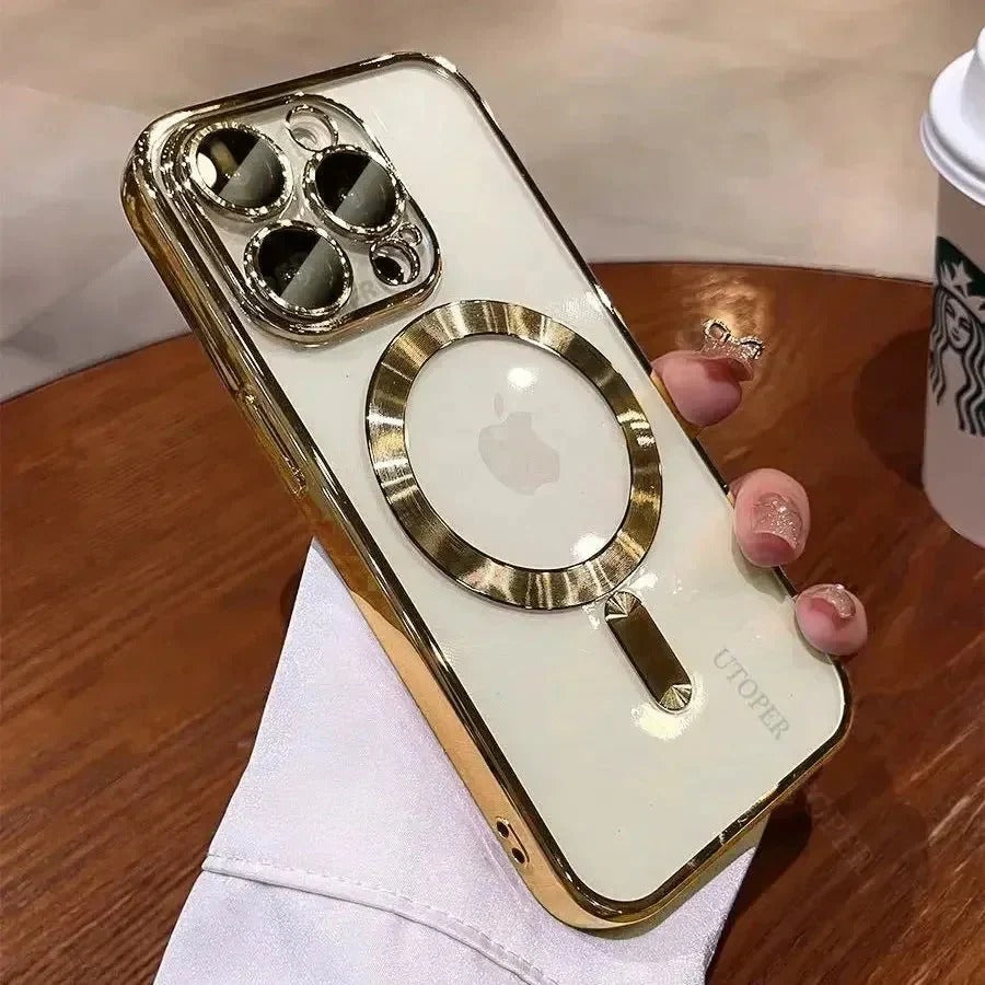 Plating Soft TPU Phone Case with Full Lens Protection