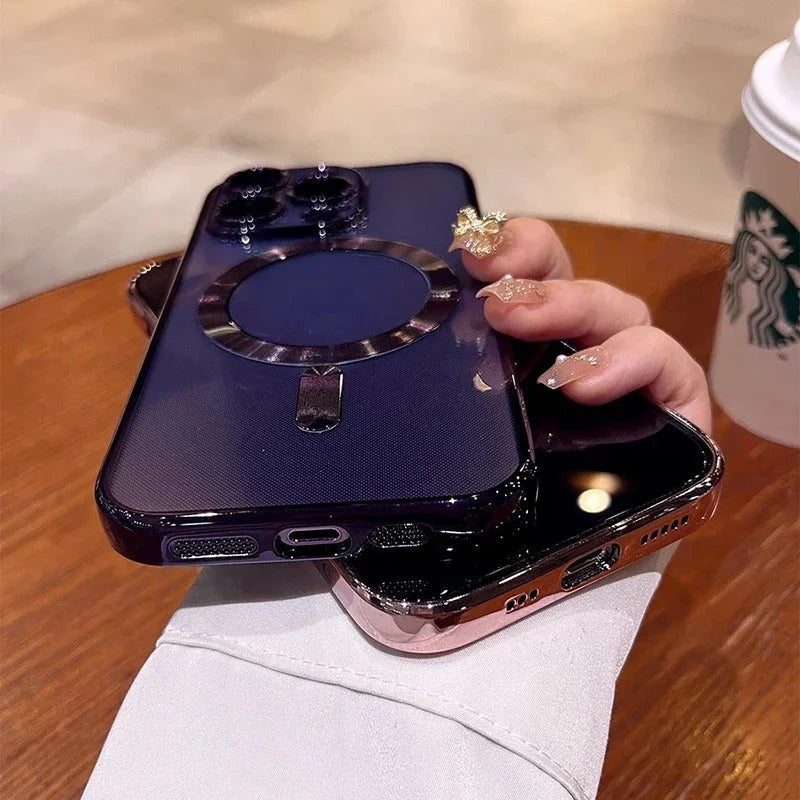 Plating Soft TPU Phone Case with Full Lens Protection