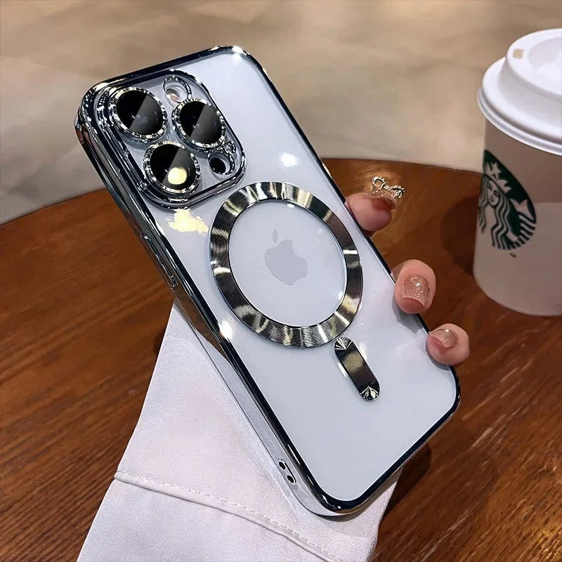 Plating Soft TPU Phone Case with Full Lens Protection