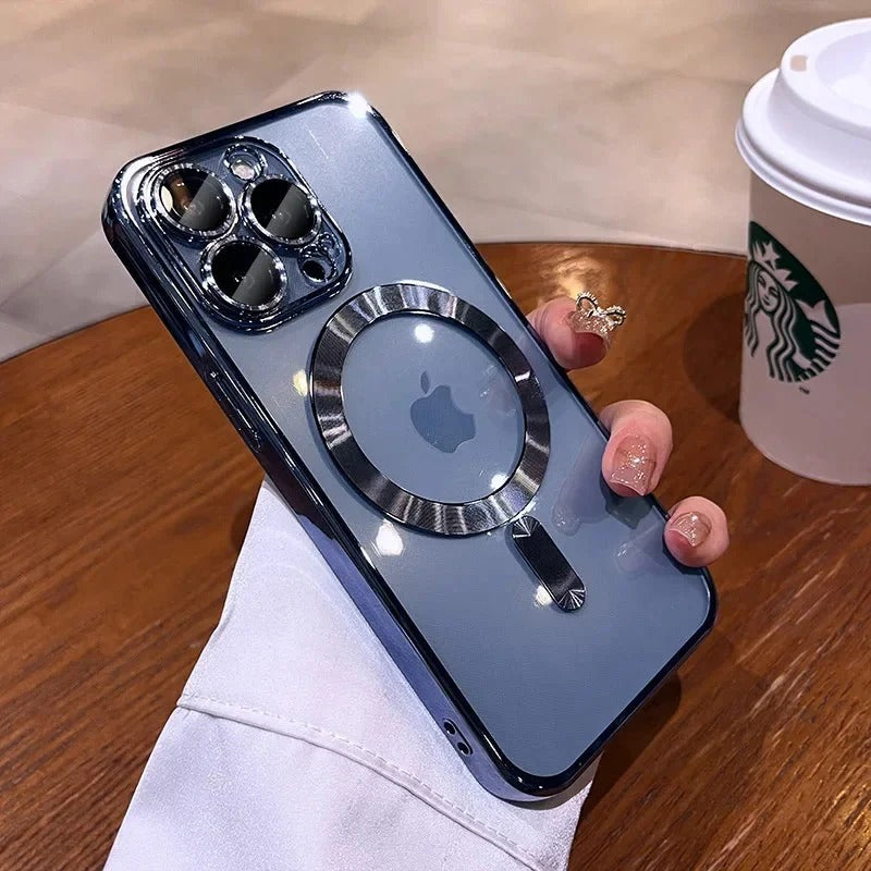 Plating Soft TPU Phone Case with Full Lens Protection