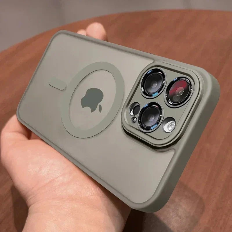 Matte Armor Translucent Phone Case with Wireless Charging