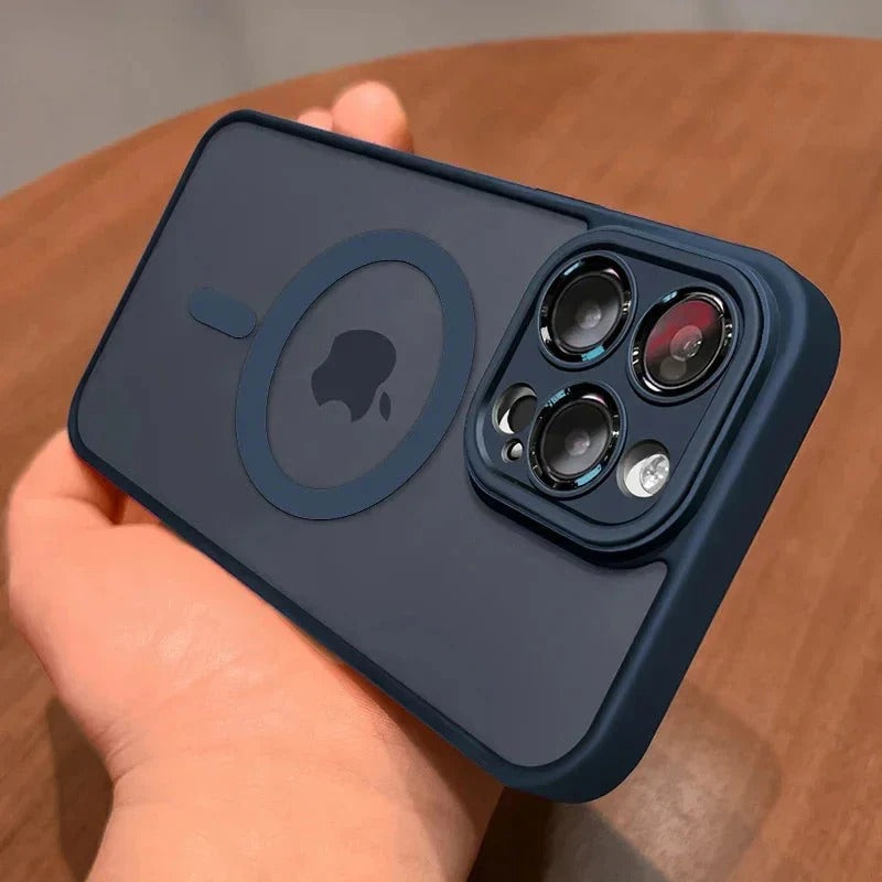 Matte Armor Translucent Phone Case with Wireless Charging