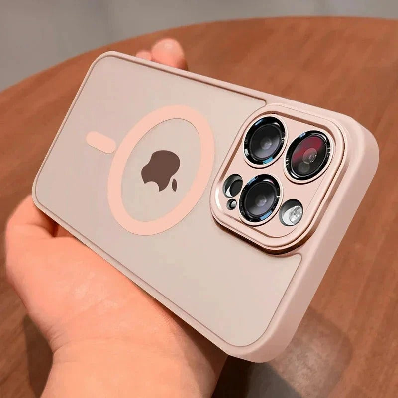 Matte Armor Translucent Phone Case with Wireless Charging