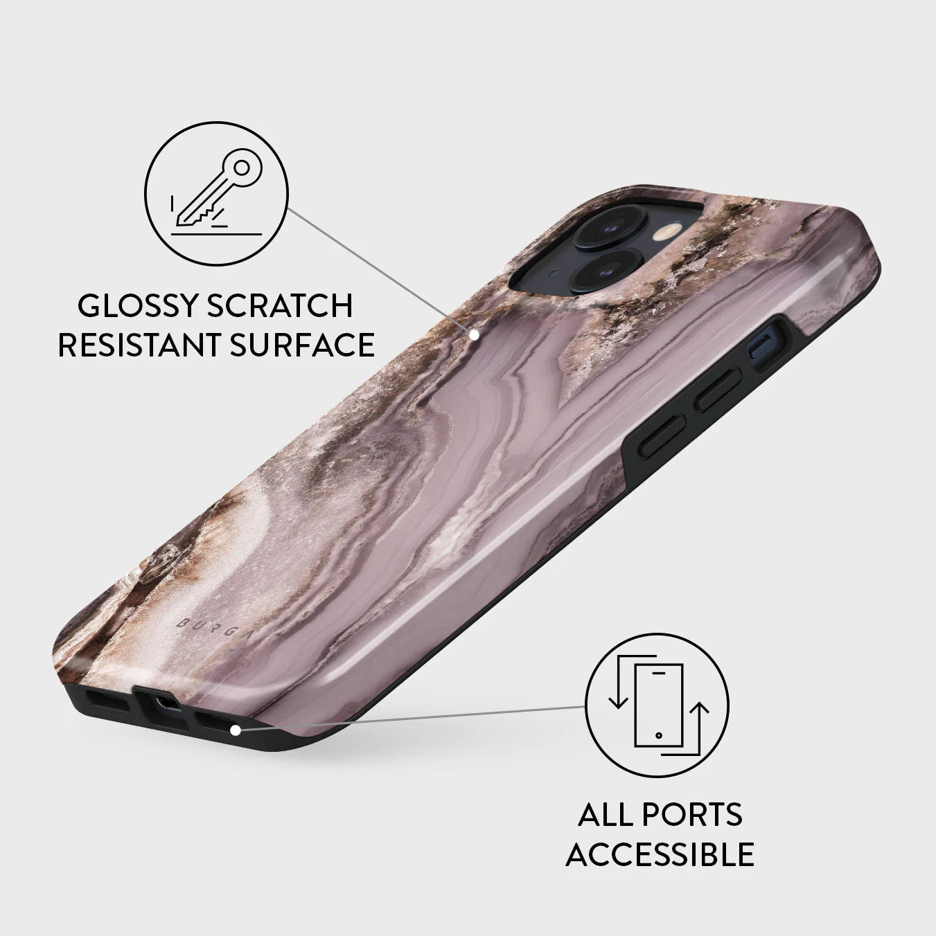 BURGA Phone case - Golden Taupe - Fashion