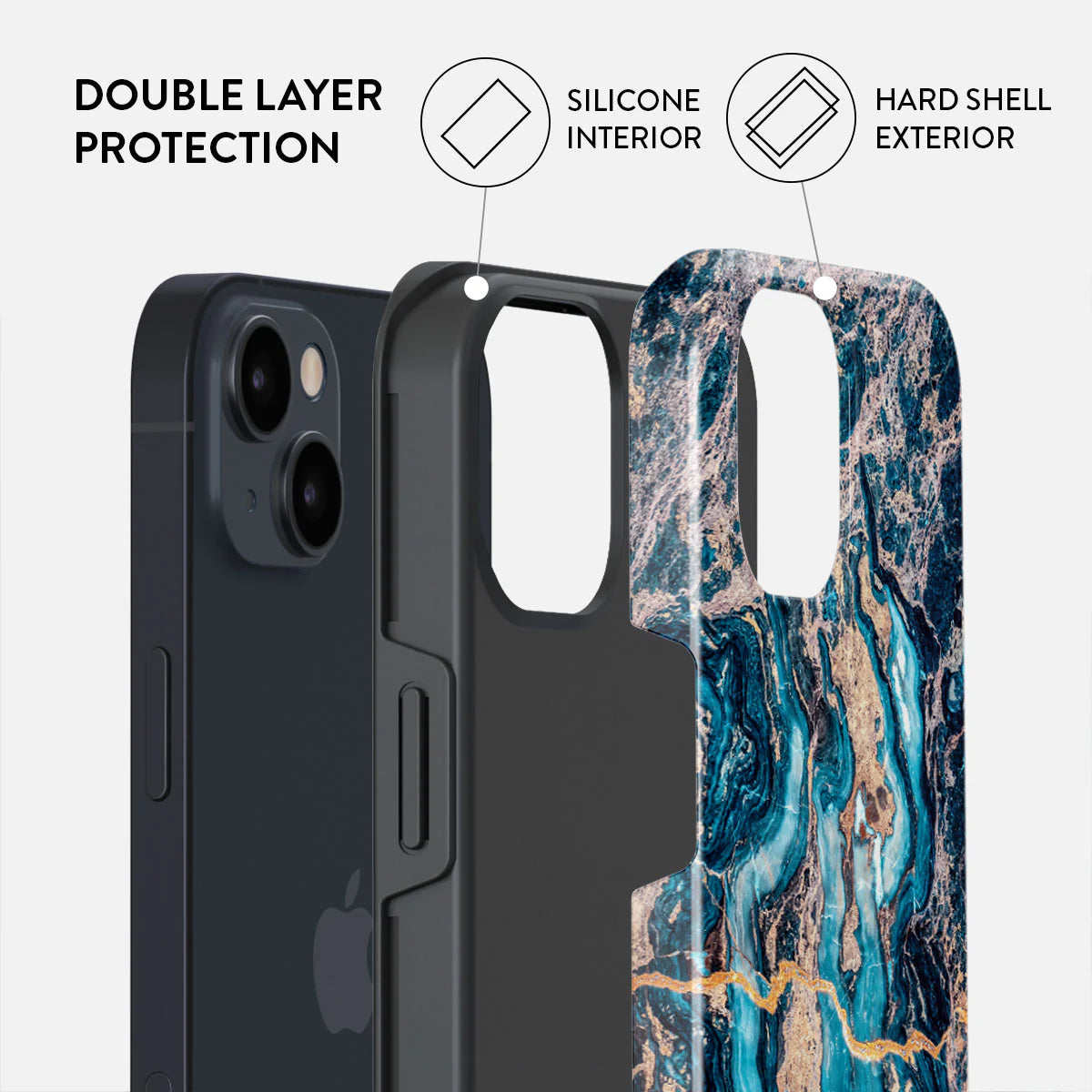 BURGA Phone case - Mystic River - Blue Marble