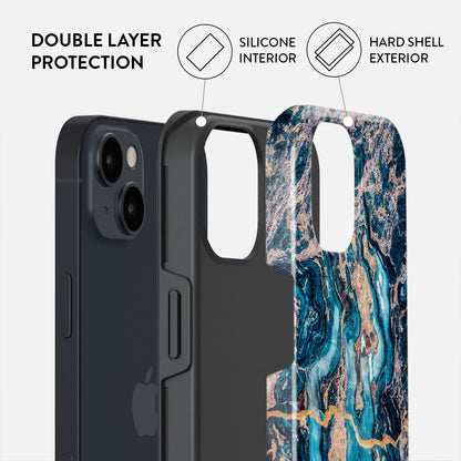 BURGA Phone case - Mystic River - Blue Marble