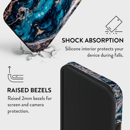 BURGA Phone case - Mystic River - Blue Marble