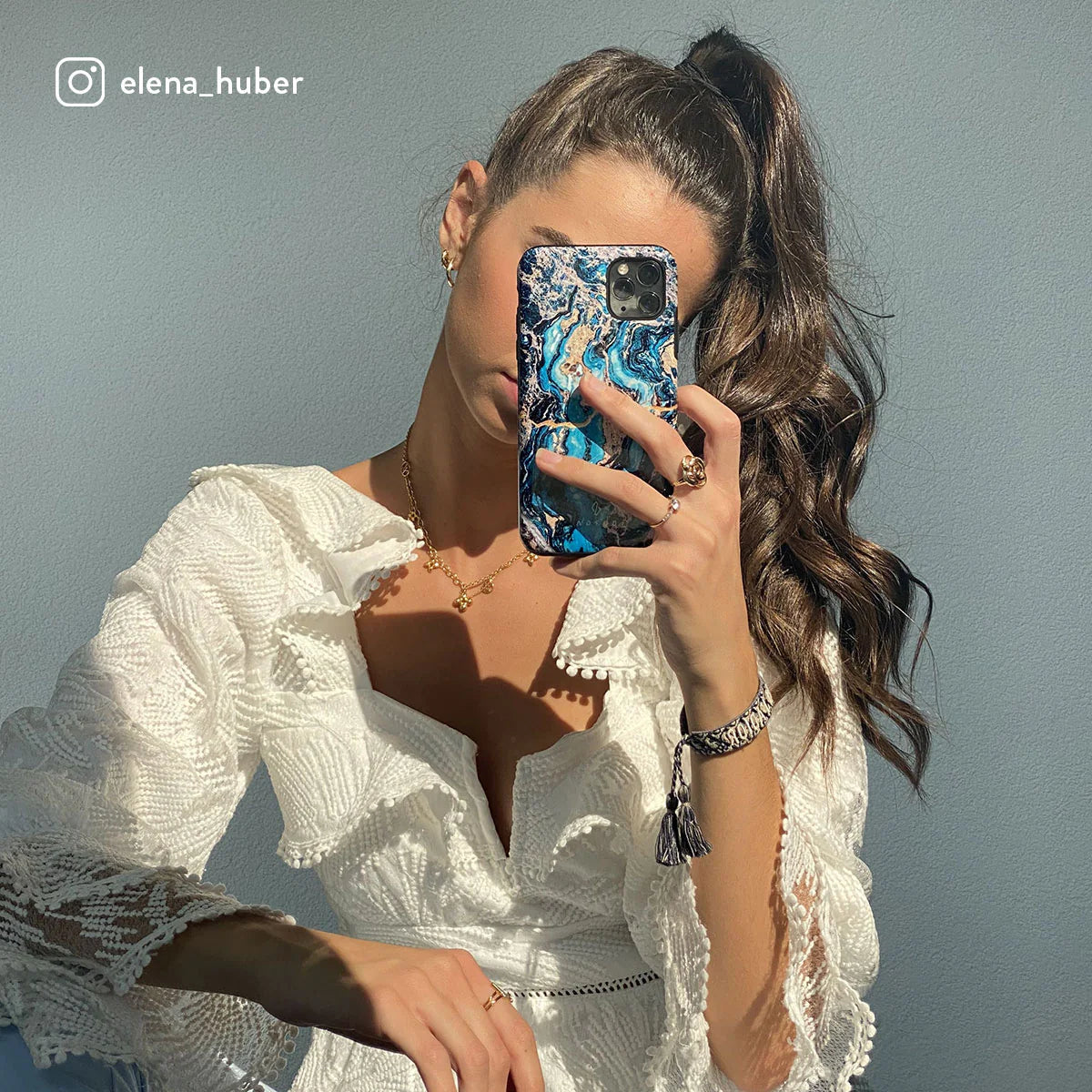 BURGA Phone case - Mystic River - Blue Marble