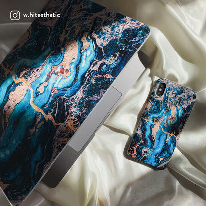 BURGA Phone case - Mystic River - Blue Marble