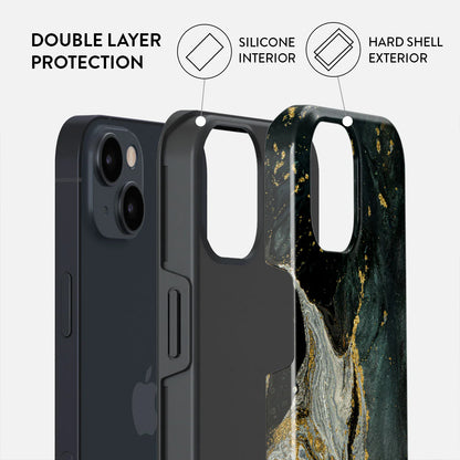 BURGA Phone case - Northern Lights - Marble