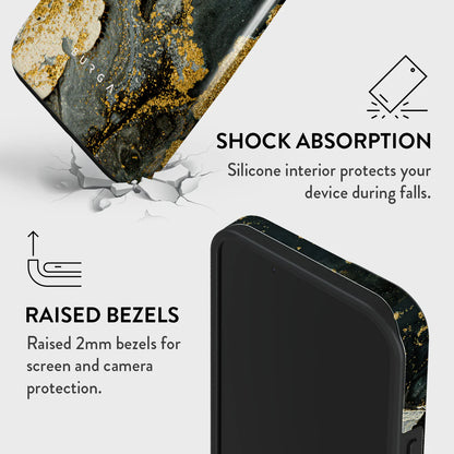 BURGA Phone case - Northern Lights - Marble
