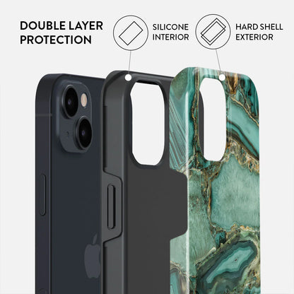 BURGA Phone case - Ubud Jungle - Turquoise