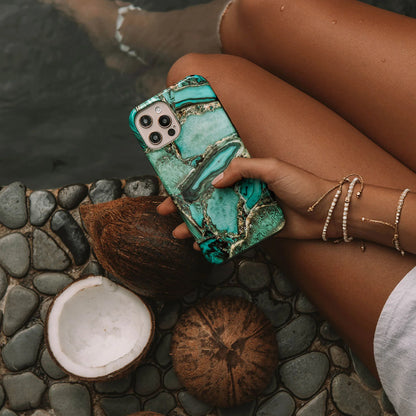 BURGA Phone case - Ubud Jungle - Turquoise
