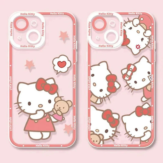 Hello Kitty and Marie Cat iPhone Case Cute Pink Kawaii Cover