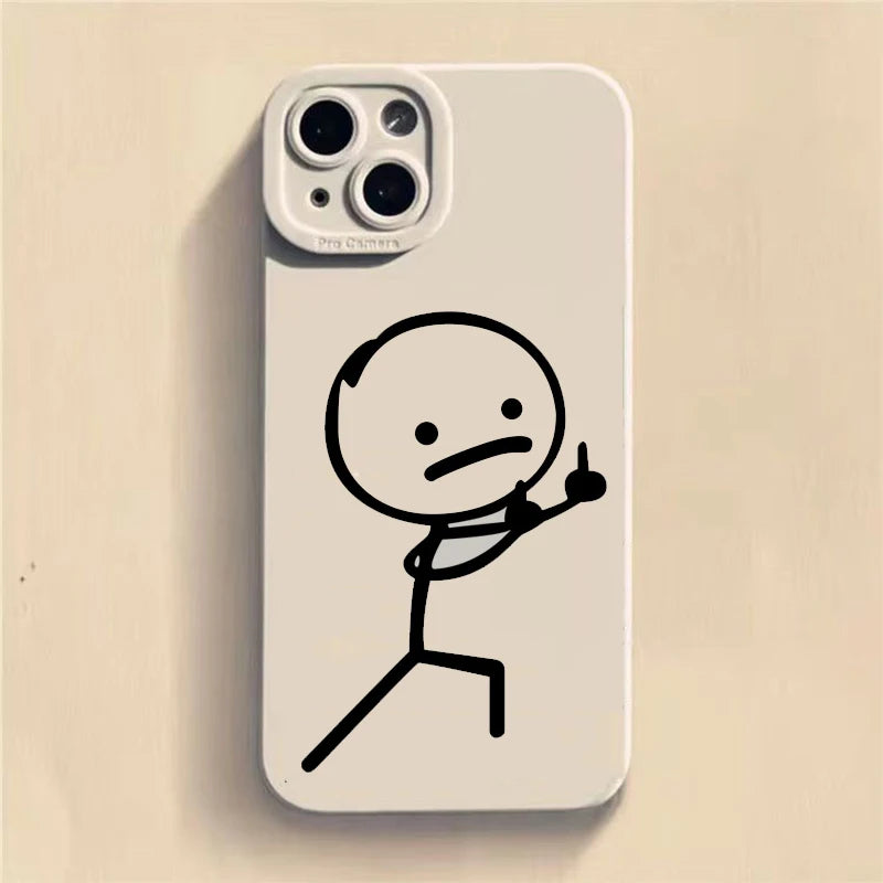 Funny Meme Art Texture Case for iPhone  – Shockproof (A)