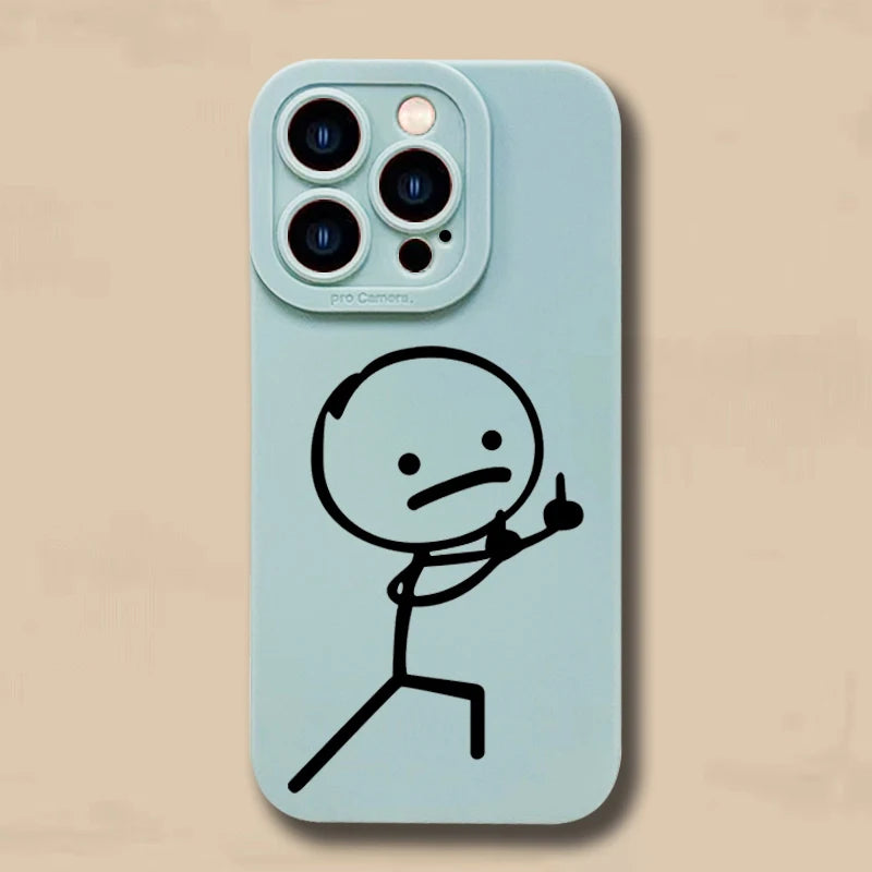 Funny Meme Art Texture Case for iPhone  – Shockproof (A)