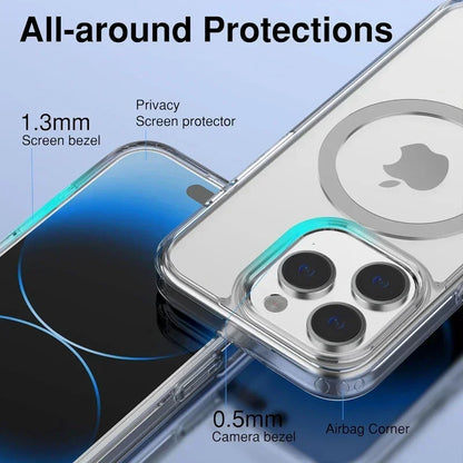 Magnetic Clear iPhone Case – MagSafe Silicone Cover (A)