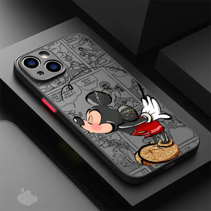 Couple Case Disney Mickey Minnie Love for iPhone Matte Cover (A)