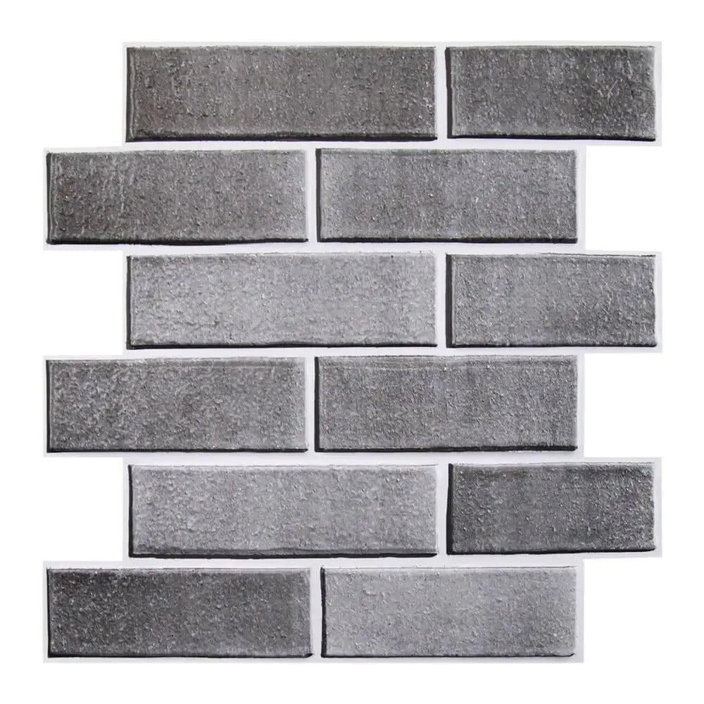 3D Faux Brick Wall Panel Red Adhesive Waterproof Tile (1PCS)