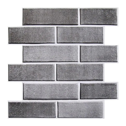 3D Faux Brick Wall Panel Red Adhesive Waterproof Tile (1PCS)