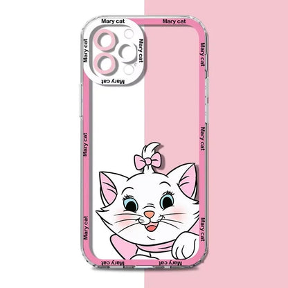 Hello Kitty and Mary Cat Clear iPhone Cases Soft Silicone