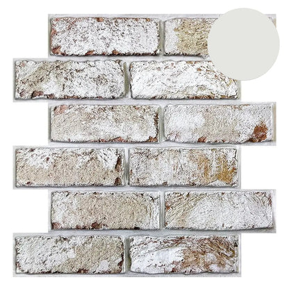 10 Pcs 3D Brick Wall Panels Peel and Stick for Home Decor