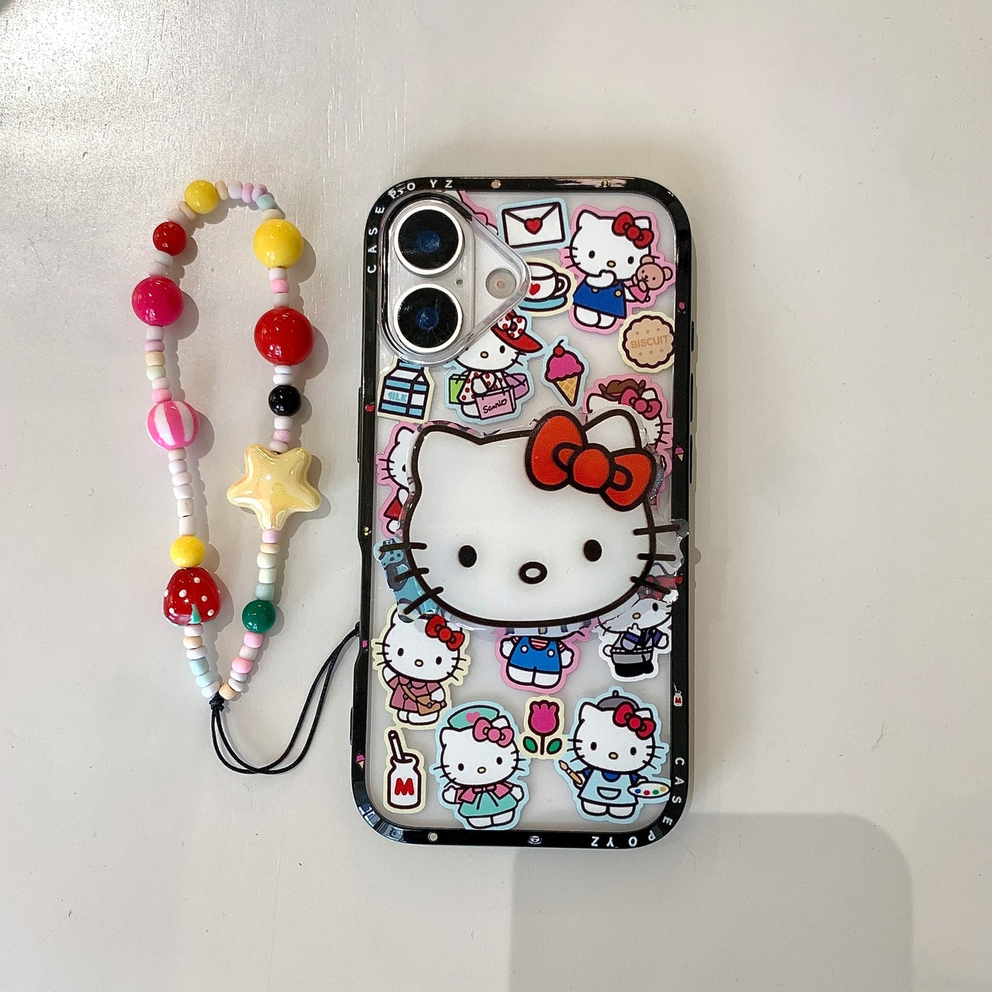Beaded Hello Kitty Soft Silicone iPhone Cases Cute Designs