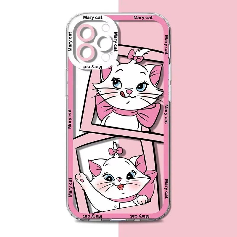 Hello Kitty and Mary Cat Clear iPhone Cases Soft Silicone
