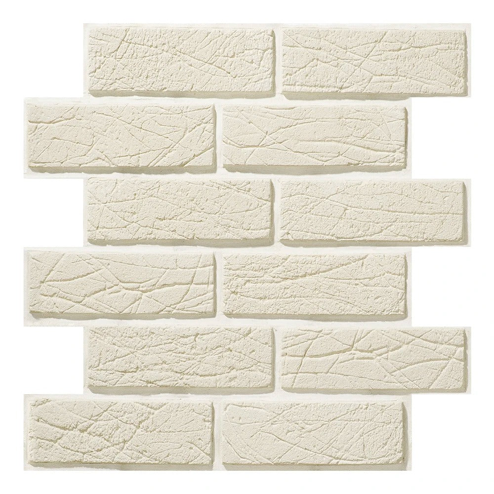 3D Faux Brick Wall Panel Red Adhesive Waterproof Tile (1PCS)