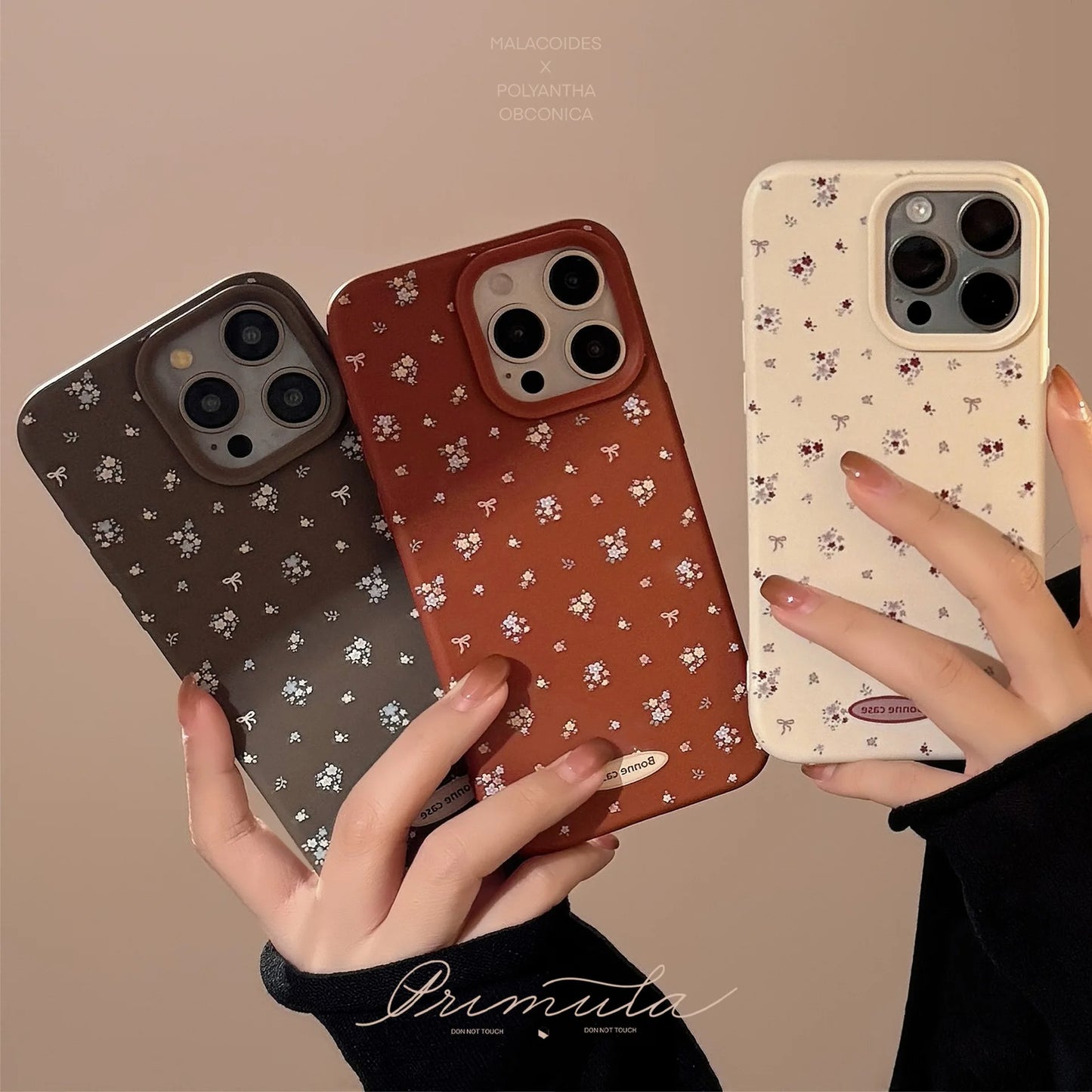 Vintage Flower Case for iPhone – Shockproof Random Cases(A)