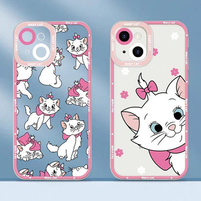 Hello Kitty and Mary Cat Clear iPhone Cases Soft Silicone