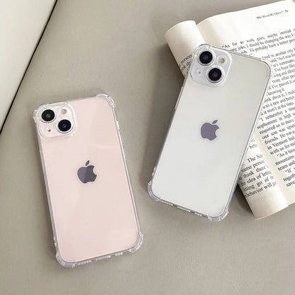 Soft Transparent Shockproof Case for iPhone – Clear Cover (A)