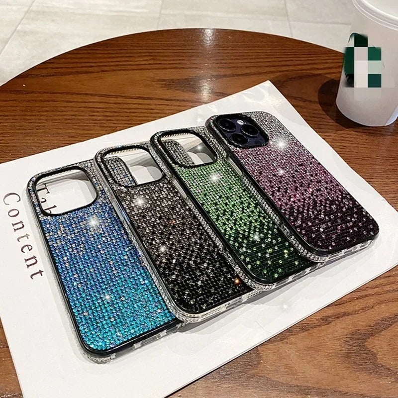 Luxury Shiny Diamond Bumper Frame iPhone Case (A)